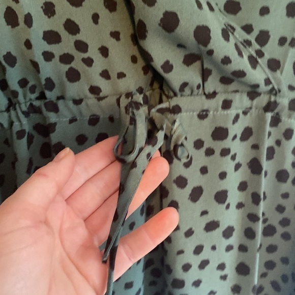 Beachsissi Green & Black Beach Swim Coverup Dress Size L - Picture 5 of 11